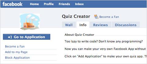 FaceBook Quiz