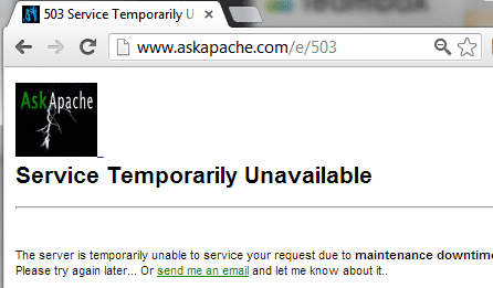 Services Temporary Unavailable