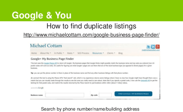 Duplicate Listings