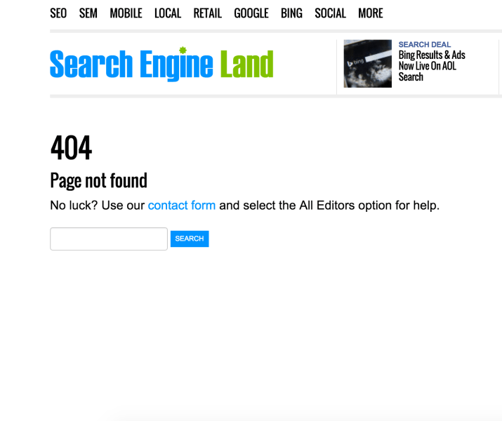Page Not Found Page Not Found